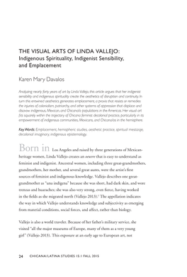 THE VISUAL ARTS of LINDA VALLEJO: Indigenous Spirituality, Indigenist Sensibility, and Emplacement
