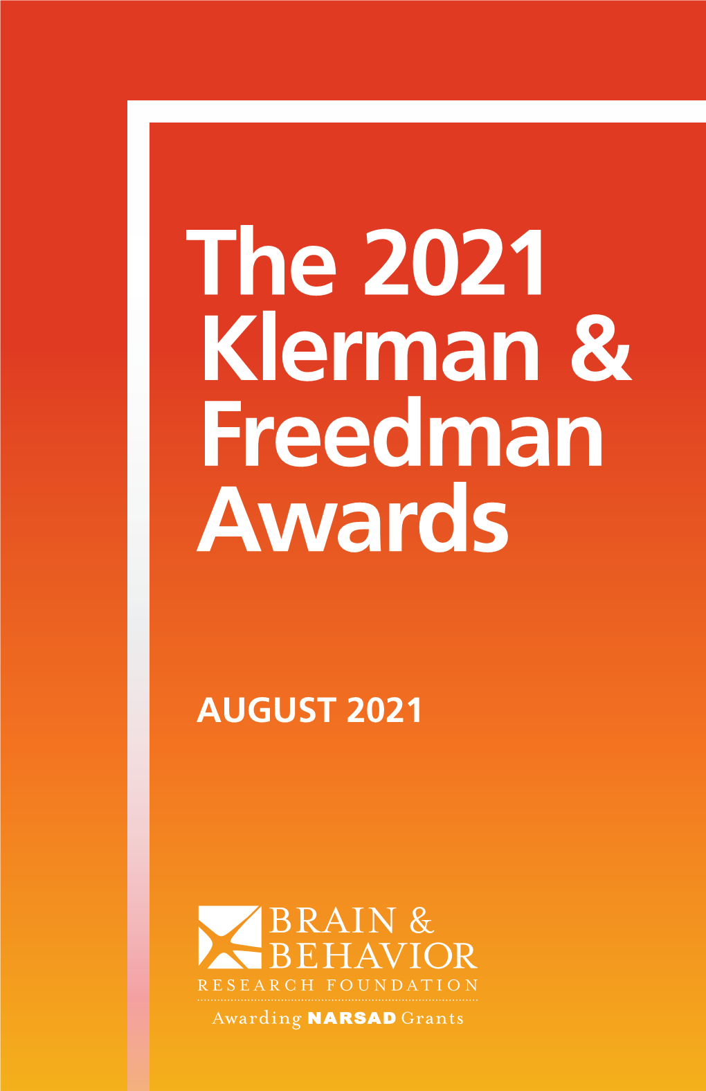 The 2021 Klerman & Freedman Awards