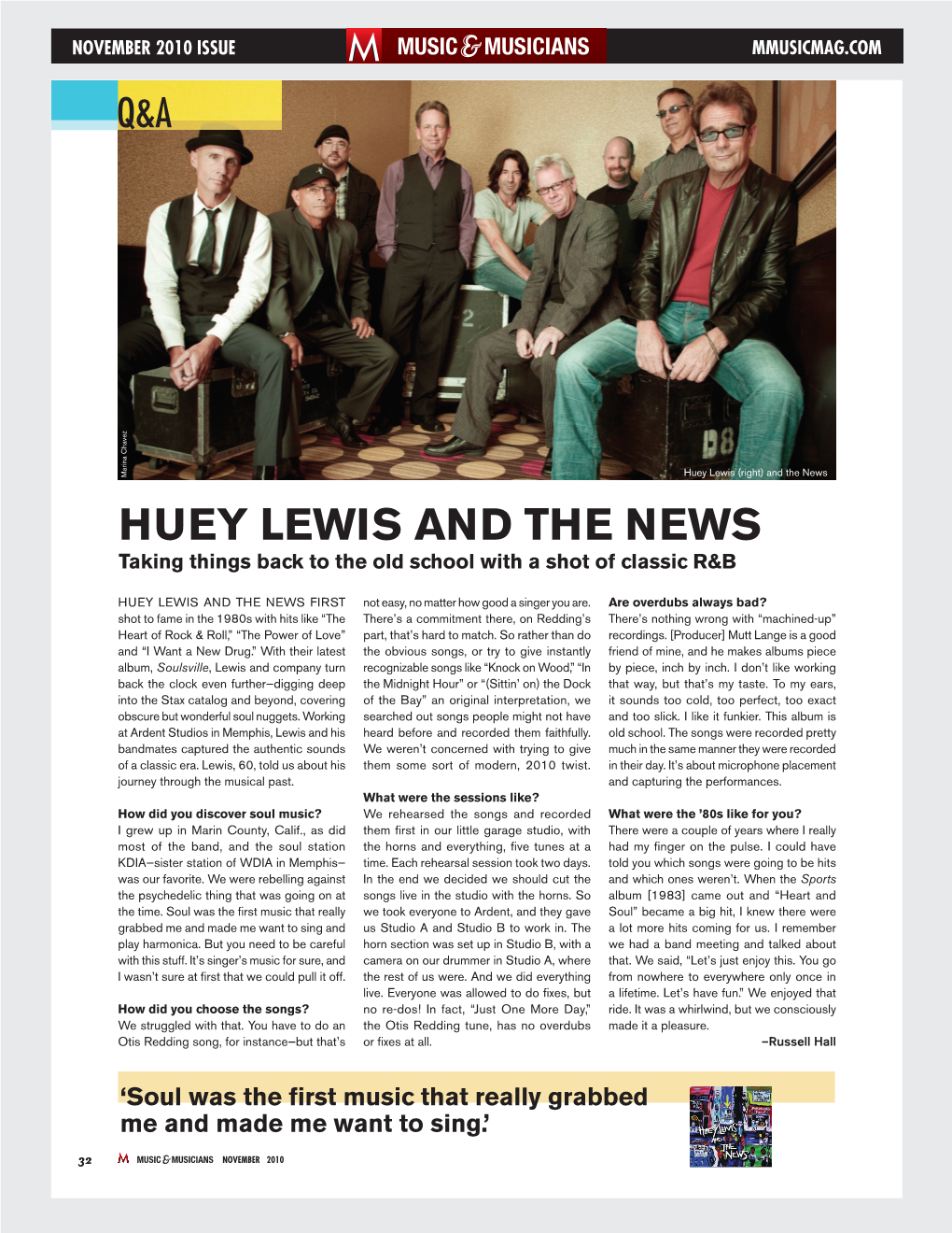 HUEY LEWIS and the NEWS Taking Things Back to the Old School with a Shot of Classic R&B