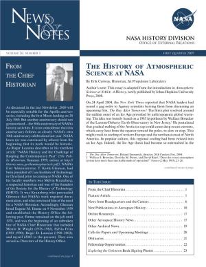 The History of Atmospheric Science at NASA