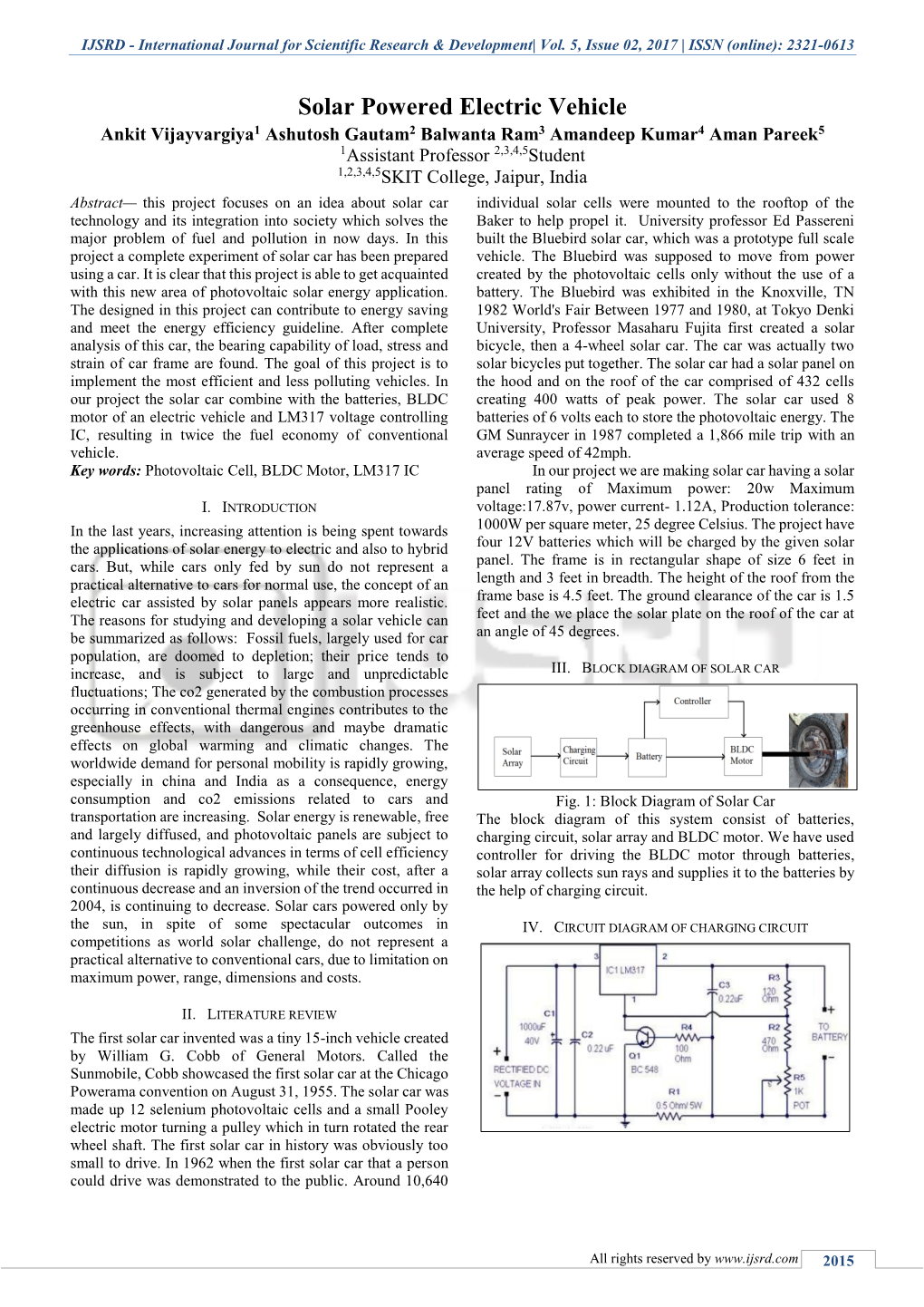 International Journal for Scientific Research & Development