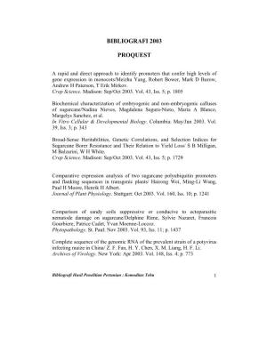 Bibliografi 2003 Proquest