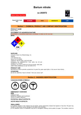 Barium Nitrate