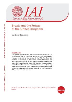 Brexit and the Future of the United Kingdom