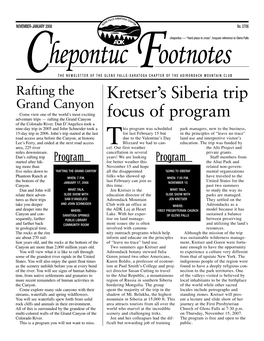 Kretser's Siberia Trip Focus of Program