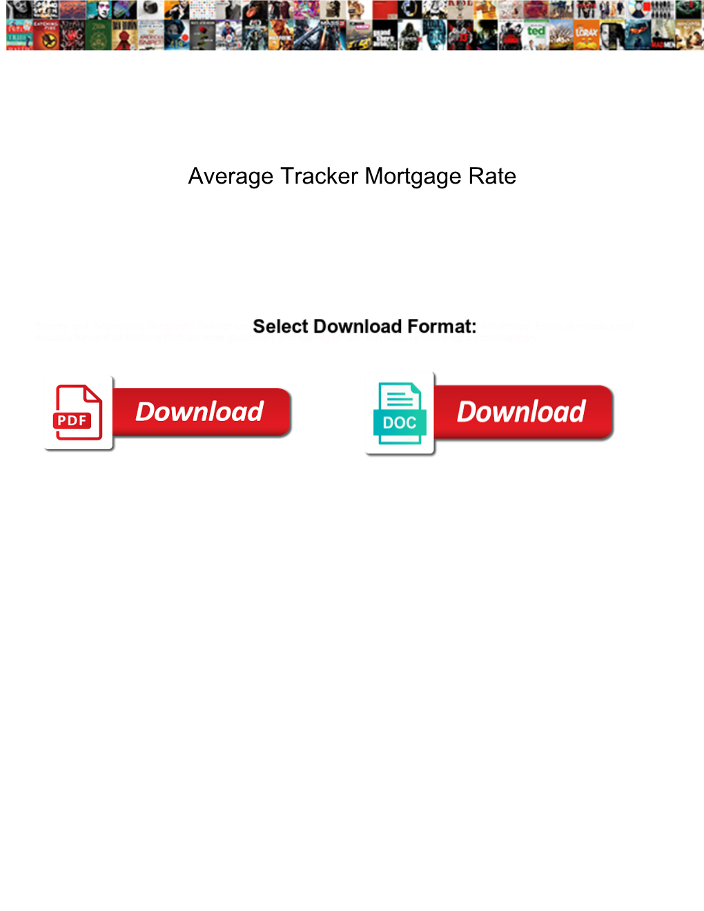 Average Tracker Mortgage Rate