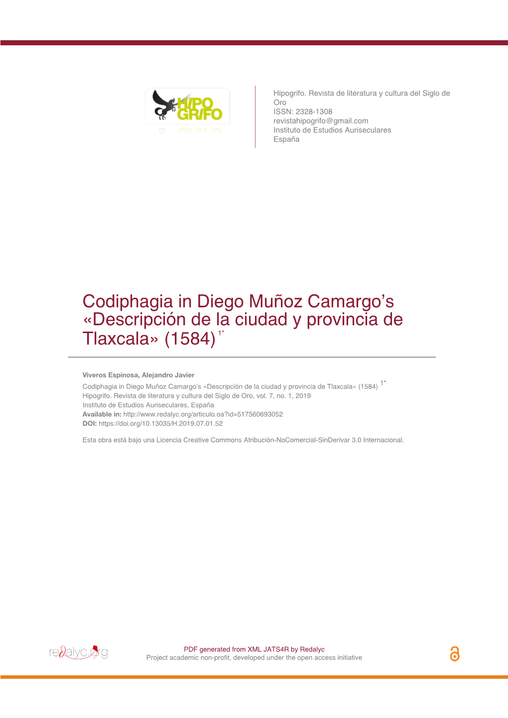 Codiphagia in Diego Muñoz Camargo's