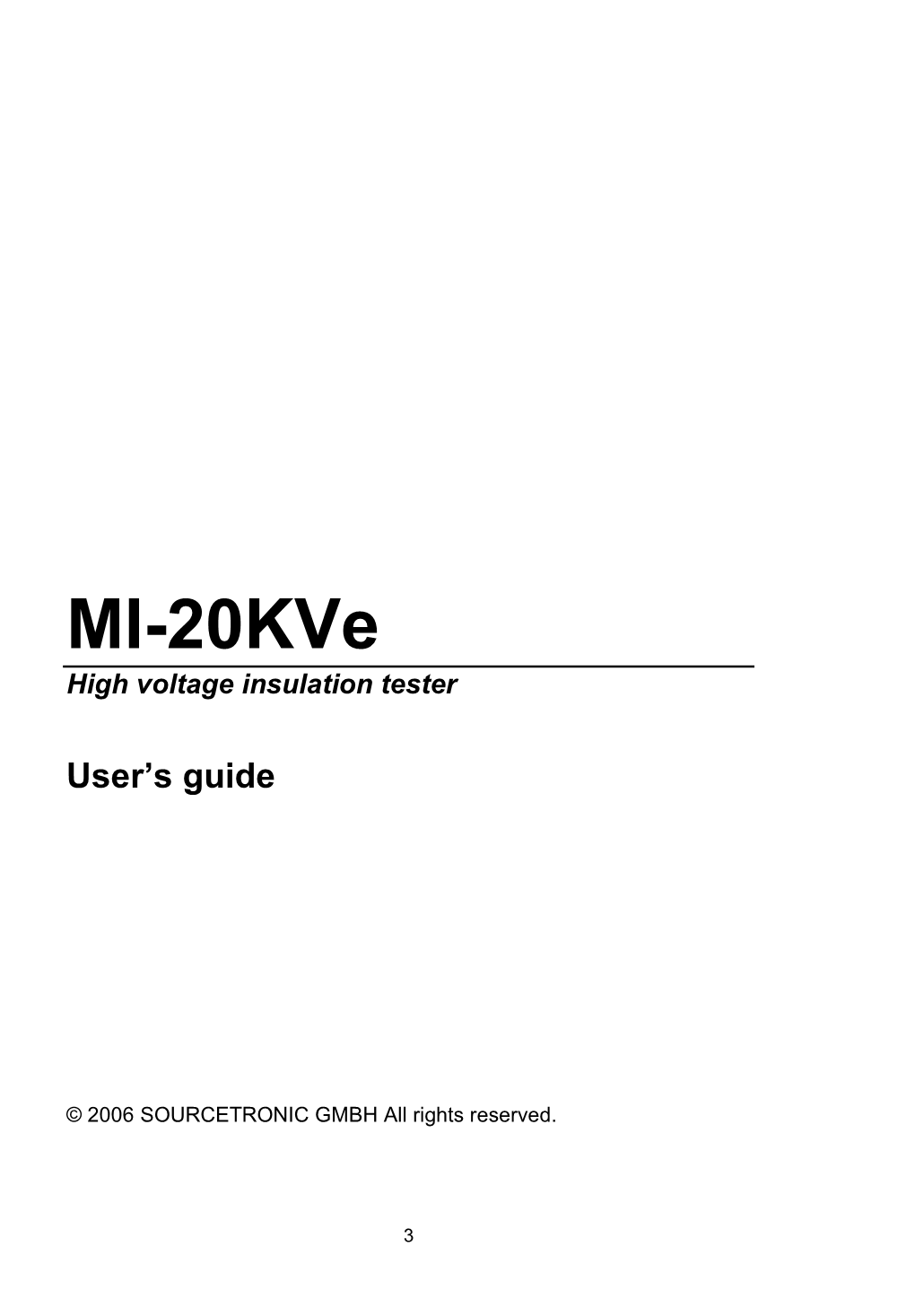 MI-20Kve High Voltage Insulation Tester