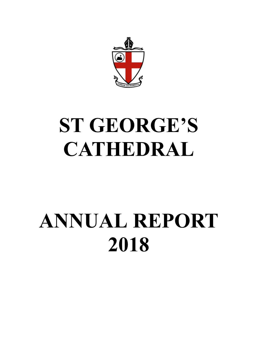 St George's Cathedral Annual Report 2018