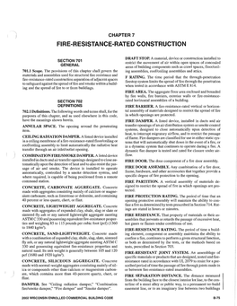 Fire-Resistance-Rated Construction