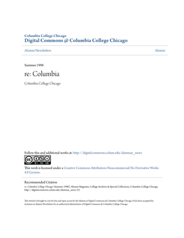 Digital Commons @ Columbia College Chicago