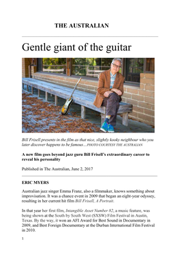 Gentle Giant of the Guitar