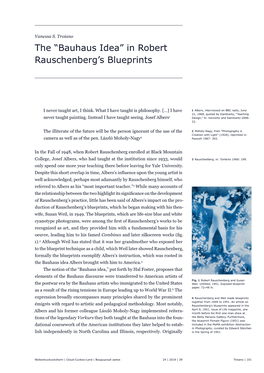 In Robert Rauschenberg's Blueprints