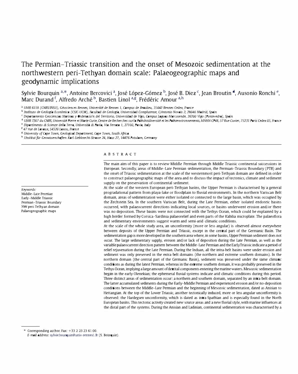 The Permian-Triassic Transition and the Onset Of