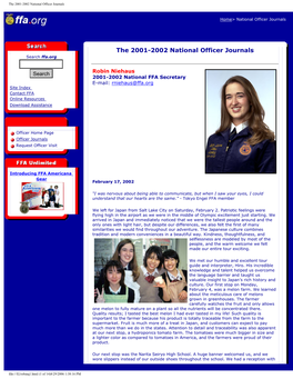 The 2001-2002 National Officer Journals
