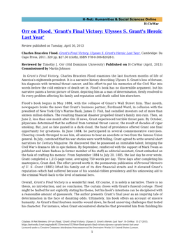 Orr on Flood, 'Grant's Final Victory: Ulysses S. Grant's Heroic Last Year'