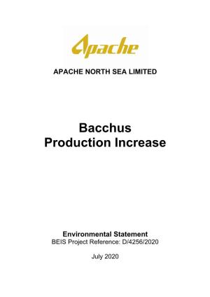 Environmental Statement for the Bacchus Development