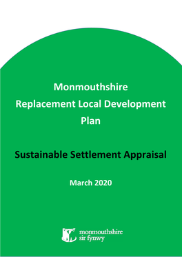 Monmouthshire Replacement Local Development Plan Sustainable