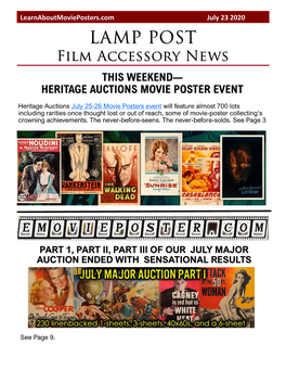 Heritage Auctions Movie Poster Event