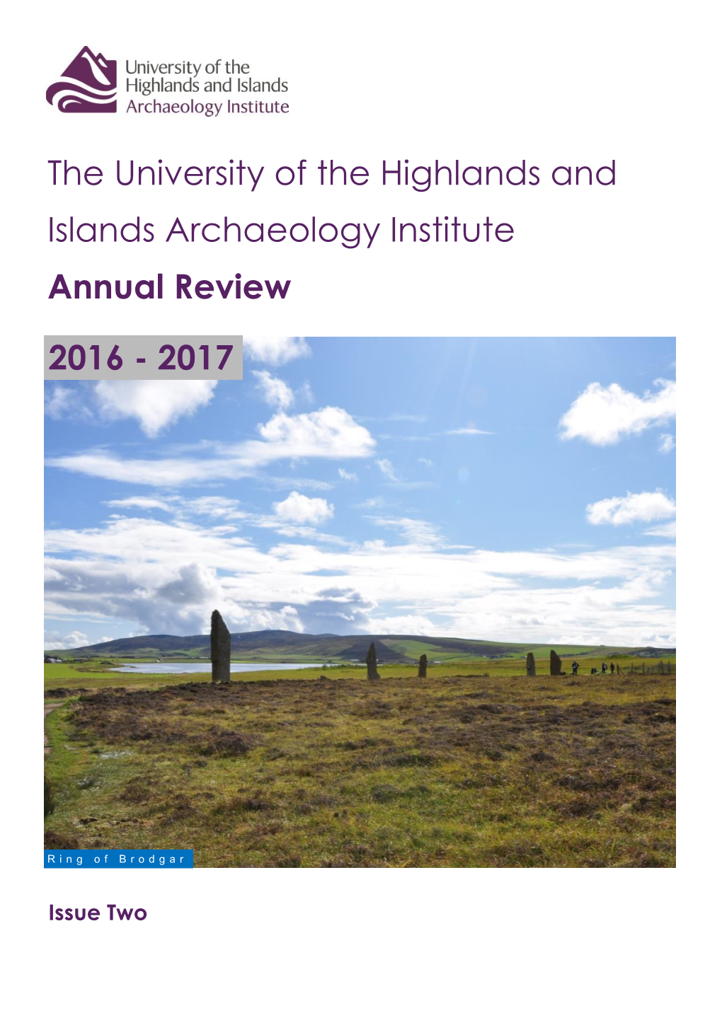Download UHI Archaeology Institute Annual Review