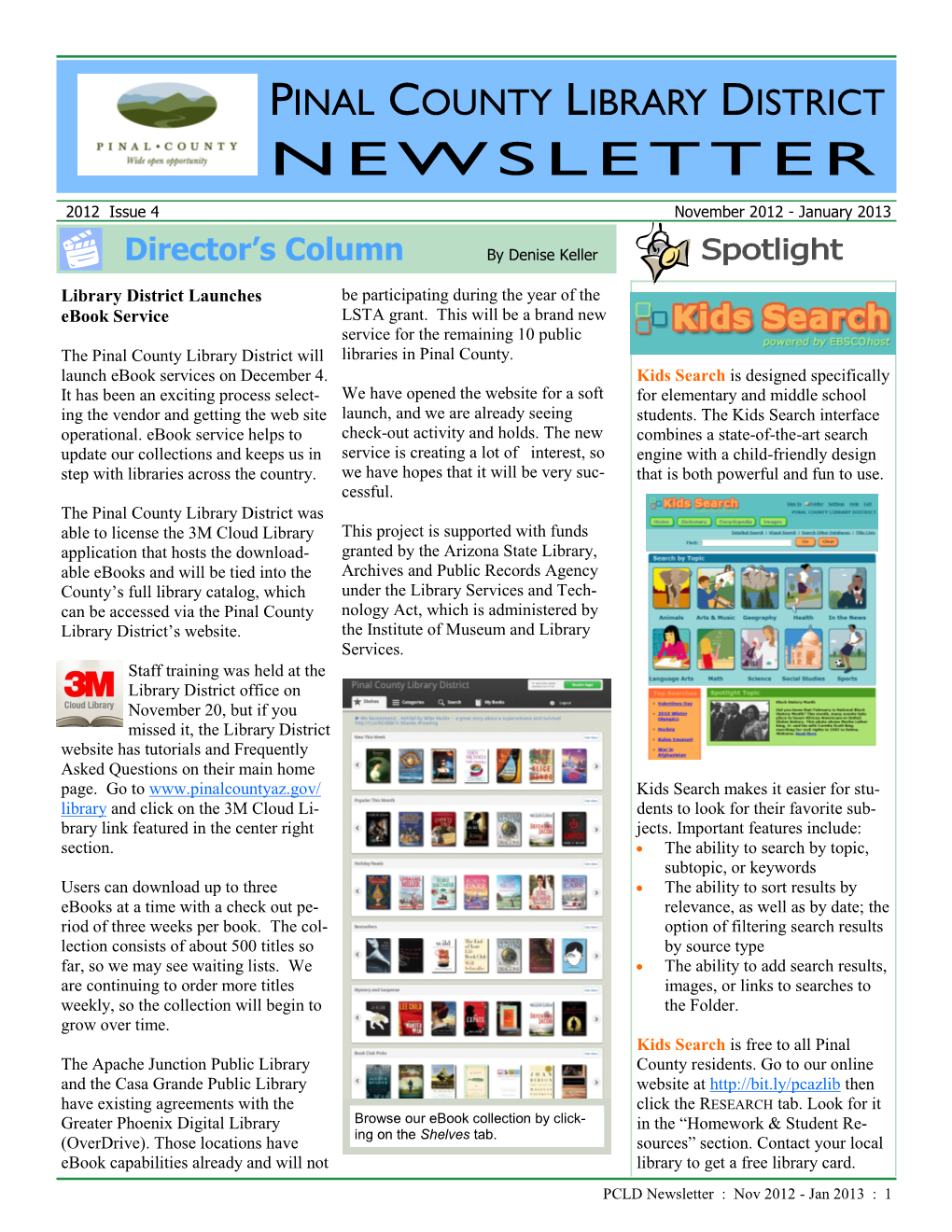 Pinal County Library District Newsletter