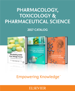 Pharmacology, Toxicology & Pharmaceutical Science