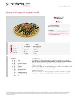 Okonomiyaki - Japanese Savoury Pancake