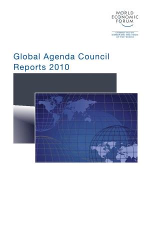 Global Agenda Council Reports 2010 Gl Global Agenda Council O