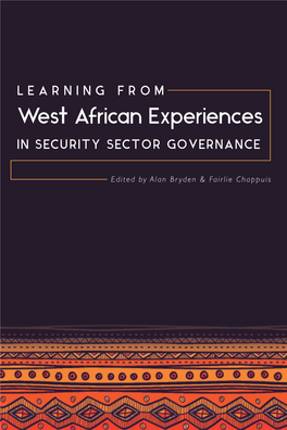 West African Experiences in SECURITY SECTOR GOVERNANCE