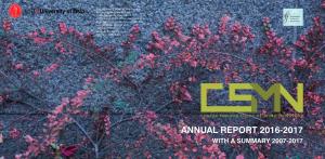 Annual Report 2016-2017 with a Summary 2007-2017 Annual Report 2016-2017