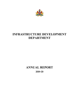Infrastructure Development Department Annual Report for the Year 2019-20