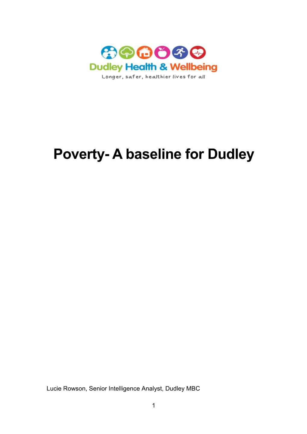 Poverty- a Baseline for Dudley