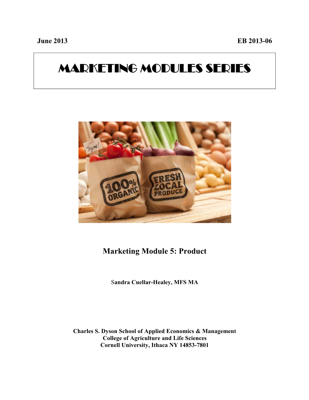 Marketing Module 5: Product