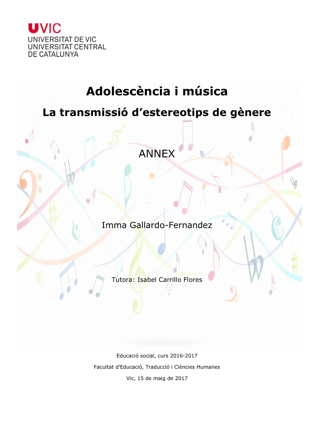 Adolescència I Música La Transmissió D’Estereotips De Gènere