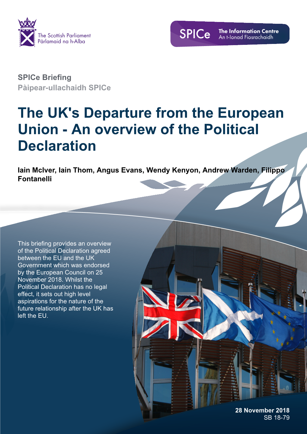 The UK's Departure from the European Union - an Overview of the Political Declaration
