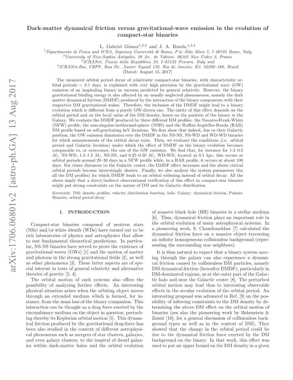 Dark-Matter Dynamical Friction Versus Gravitational-Wave Emission in The