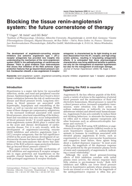 Blocking the Tissue Renin-Angiotensin System: the Future Cornerstone of Therapy