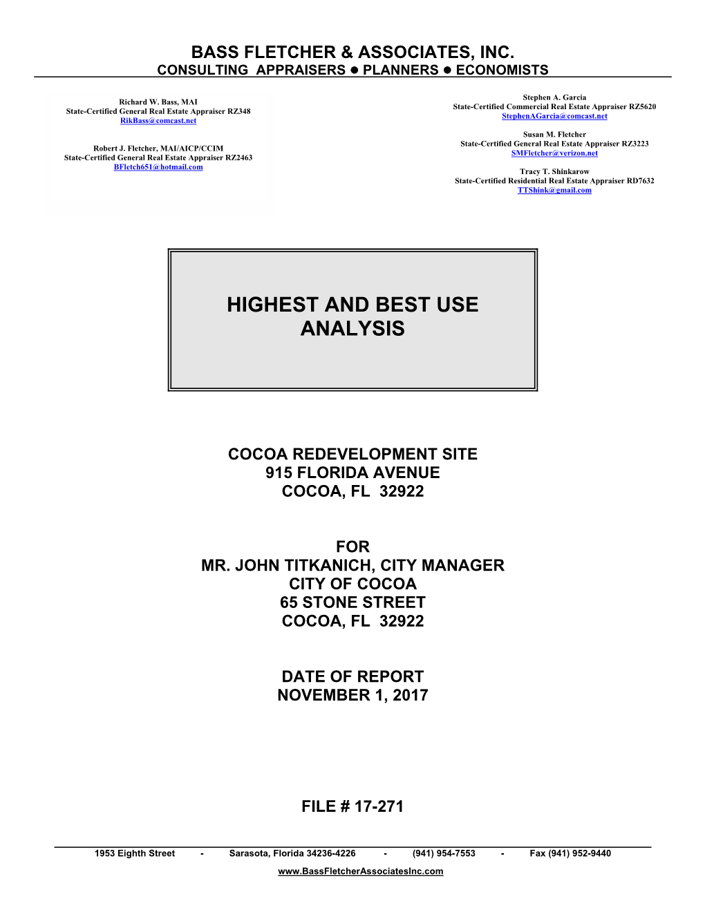 Highest and Best Use Analysis