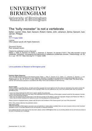 Tully Monster