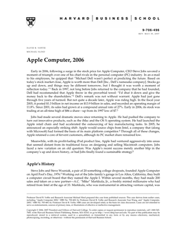 Apple Computer, 2006
