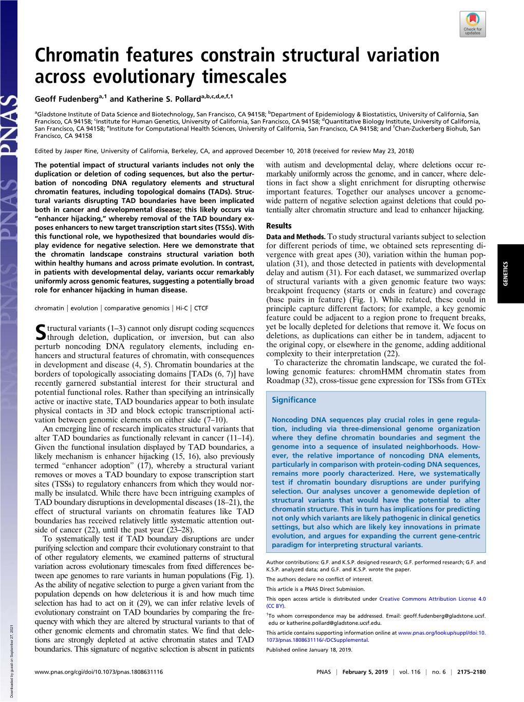 Chromatin Features Constrain Structural Variation Across Evolutionary Timescales