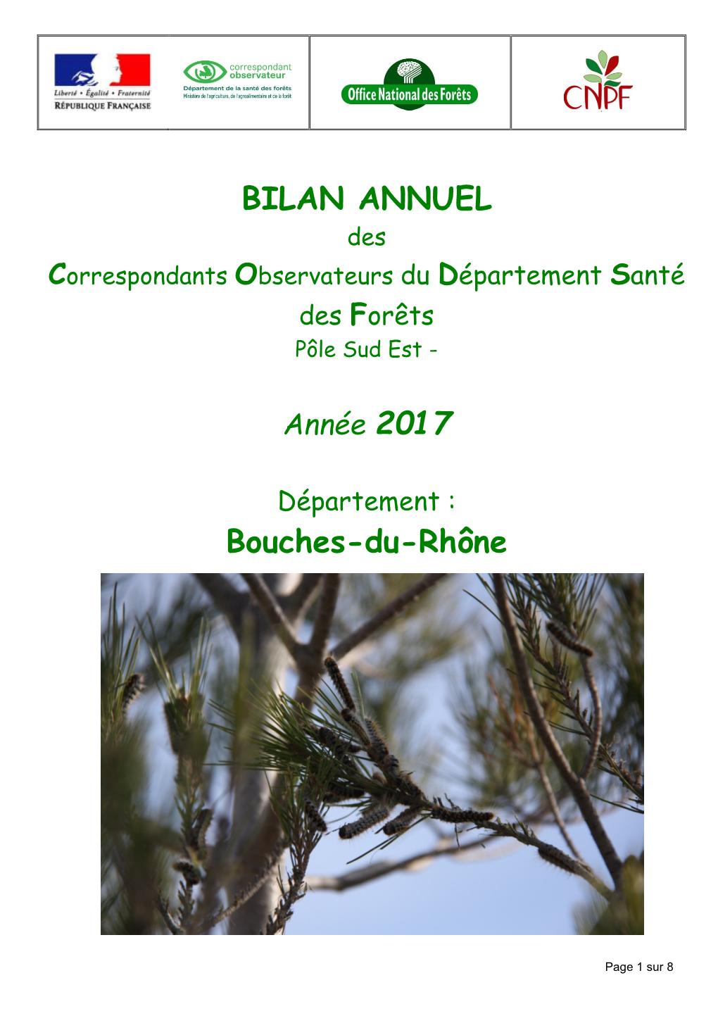 BILAN ANNUEL Bouches-Du-Rhône