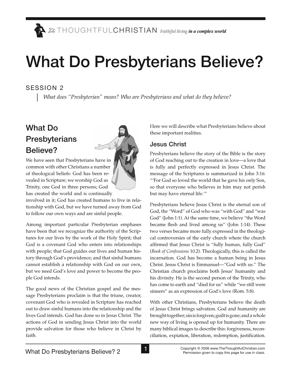 What Do Presbyterians Believe?