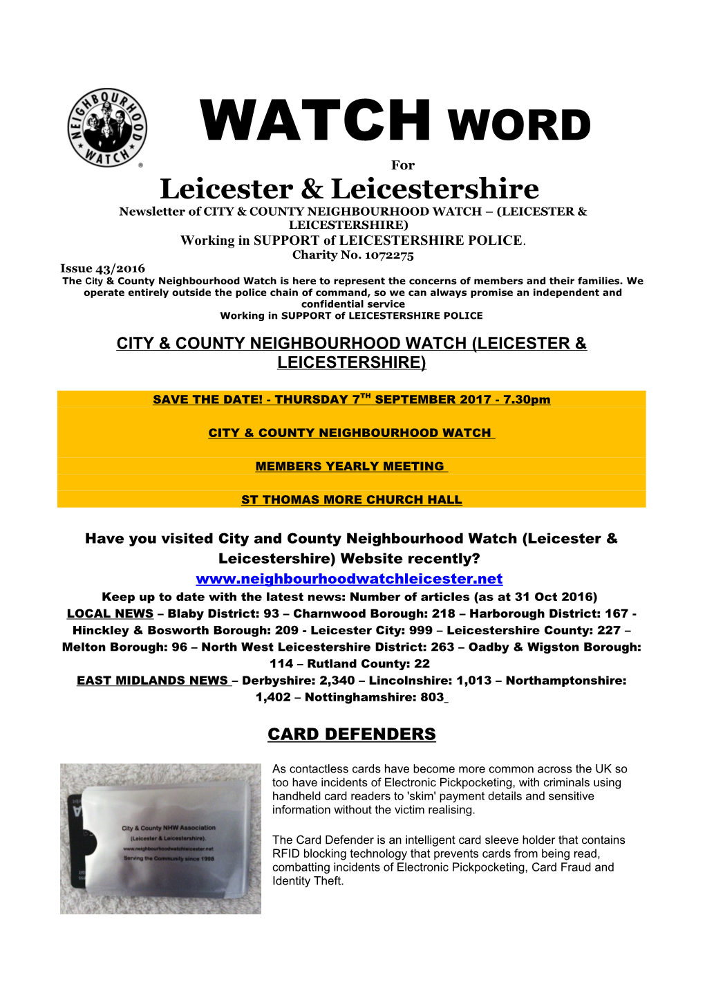 Leicester & Leicestershire