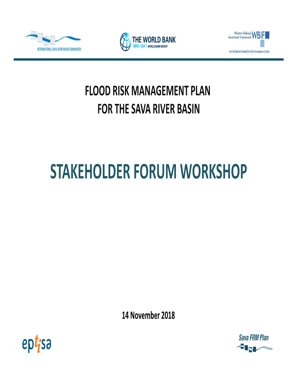 Flood Risk Managemen Plan for the Sava River Basin