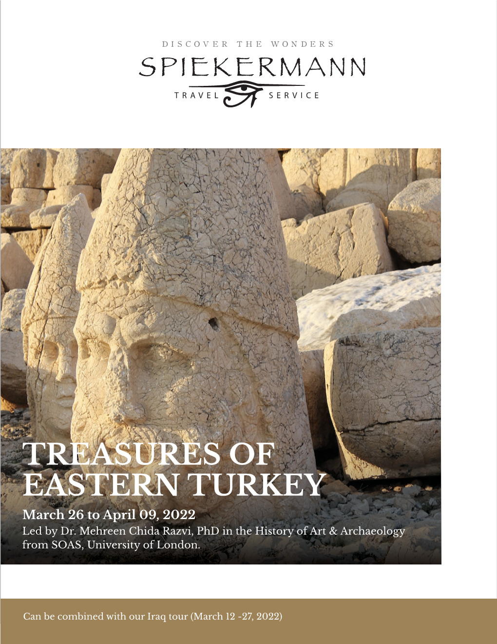 TREASURES of EASTERN TURKEY March 26 to April 09, 2022 Led by Dr