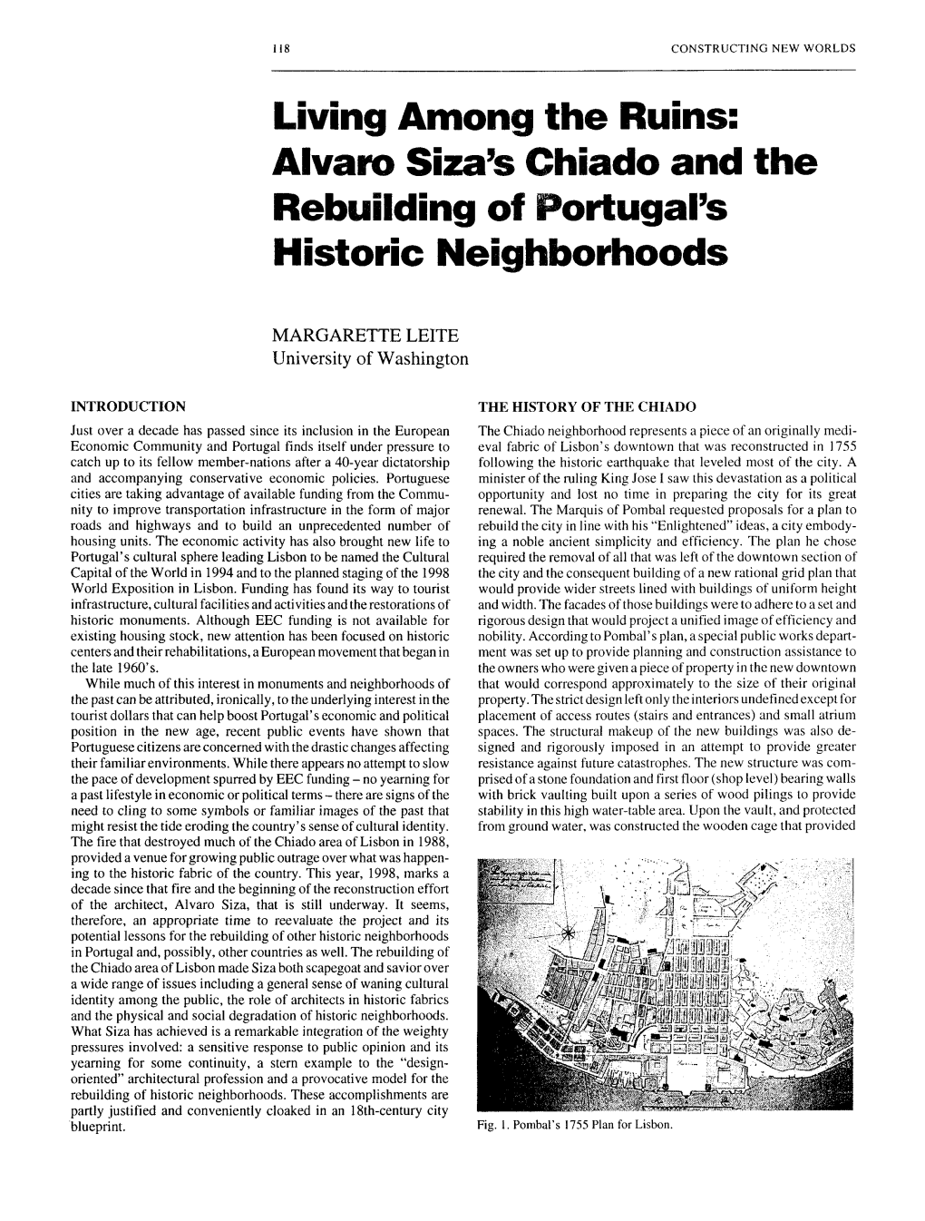 Living Amo Ruins: Alvaro Siza Ado and the Rebuilding Uga19s Historic Neighborhoods