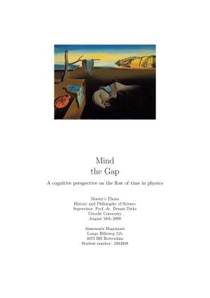 Mind the Gap a Cognitive Perspective on the ﬂow of Time in Physics
