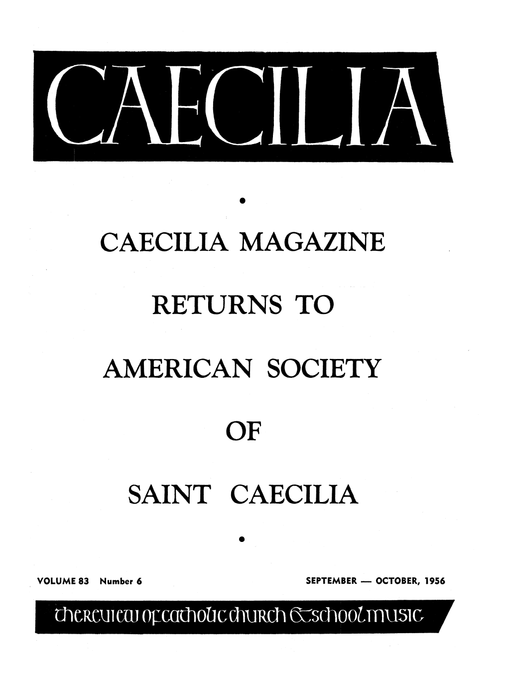Caecilia V83n06 1956