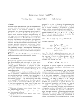 Large-Scale Kernel Ranksvm